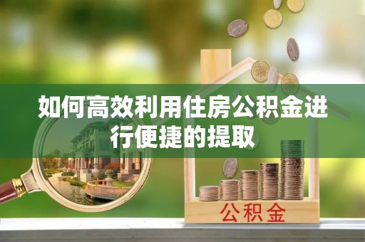 克孜勒苏如何高效利用住房公积金进行便捷的提取